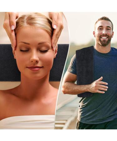 Orighty Black Salon Towel Pack of 12 - Super Soft Microfiber Hair Salon Towels - 16 x 27 Inches - Absorbent Towels for Salon, Gym, Spa, and Home - Buy Online on SooperMarket.com