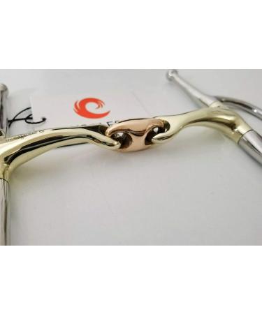 Full Cheek Curved Snaffle Bit 14MM Copper Lozenge GS & SS(UKSALES25 Horse Bits) (5.5 INCHES) - Buy Online on SooperMarket.com