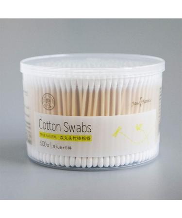 Nuobesty 500 Pcs Cotton Swabs - Double-Headed Hygienic Swabs for Ear Eyeshadow and Wound Care | International Shipping - Buy Online on SooperMarket.com