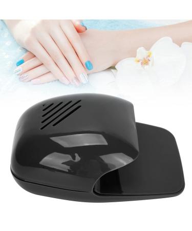 Portable Nail Dryer Portable Nail Fan Dryer Cooling Fan Nail Polish Quick Dryer for Normal Nail Polish Suitable e for household and salon(black)