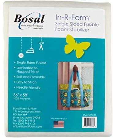 Bosal In-R-Form Single Sided Fusible 1 Yard Foam Stabilizer - Premium Quality for Crafting and Sewing Projects - Buy Online on SooperMarket.com