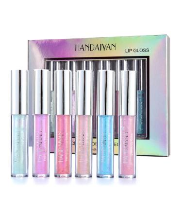 COOSA Glitter Liquid Lipsticks Set - 6 Color Diamond Shimmer Metallic Lipstick Kit - Buy Online on SooperMarket.com