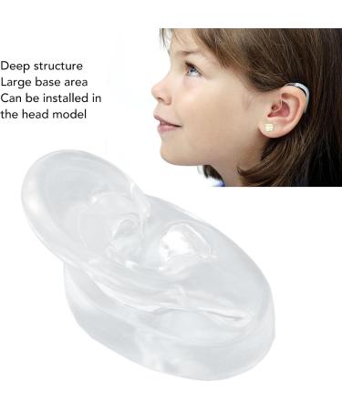 High-Quality Silicone Human Right Ear Model for Ear Sewing Practice - Waterproof Transparent Large Base - Buy Online on SooperMarket.com