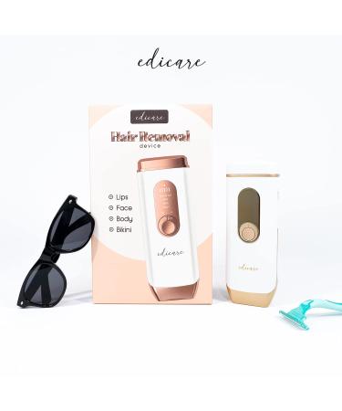 Edicare Laser Epilator IPL | Hair Removal for Women & Men | 4 Modes & 5 Intensities | Home Use Face Body & Bikini - Buy Online on SooperMarket.com