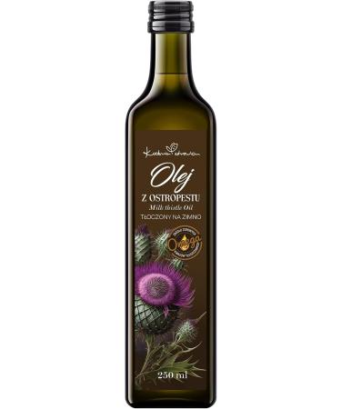 Kuchnia Zdrowia Milk Thistle Oil 250ml - Unrefined & Cold Pressed - Pure Silymarin - Vegan & Gluten Free - International Shipping Available - Buy Online on SooperMarket.com