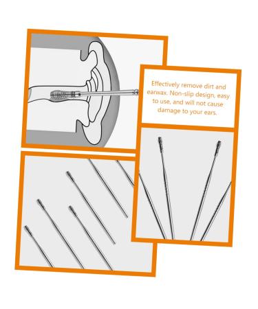 Spring Ear Pick Set - 6pcs Stainless Steel Ear Cleaning Tools - Buy Online on SooperMarket.com