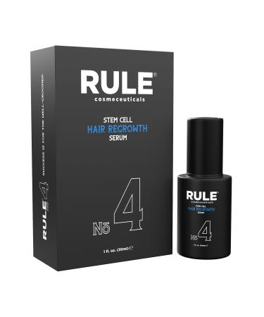 RULE Stem Cell Hair Growth Serum - Natural Hair Growth Oil with Biotin Castor Oil & DHT Blocker Saw Palmetto for Thicker Fuller Longer Hair Regrowth Scalp Serum Hair Loss Treatments for Men & Women