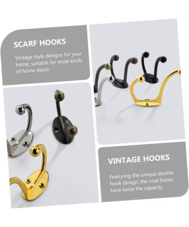 ABOOFAN 4pcs Hook up Bath Towel Hook Jacket Hooks Single Robe Hook Utility Hooks Office Old Fashioned Hanger 9.5X6.7X2.3CM Golden - Buy Online on SooperMarket.com