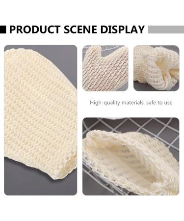 Cabilock 2Pcs Exfoliating Bath Gloves - Sisal Body Scrubber Mitts for Dead Skin Cell Removal - Ideal for Spa and Self-Care - Buy Online on SooperMarket.com