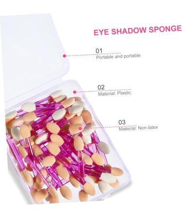 HAPINARY 100pcs Double Ended Eyeshadow Brush Makeup Sponge Makeup Eyeshadow Makeup Brush Plastic - Buy Online on SooperMarket.com