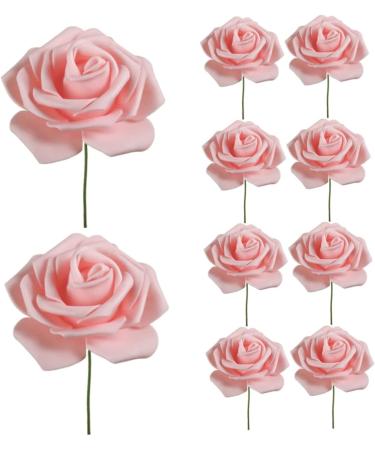 Obelunrp Womens Day Cake Topper 10PCS Pink Rose Flower Cake Topper Party Cake Decor for 3.8 Goddess Festival Mother Day (2.95x7.87inch) - Buy Online on SooperMarket.com