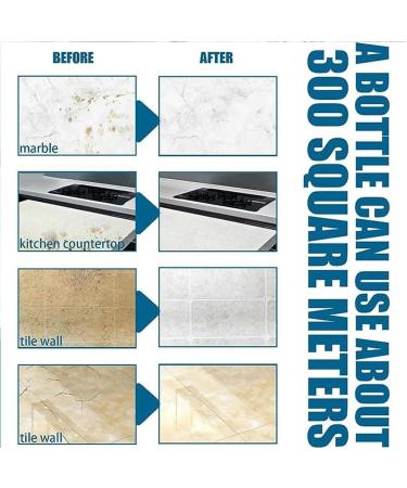 Marble Stone Platform Cleaning Powder Stone Stain Remover Stone Cleaning Powder Cleaner and Polish for Marble Quartz Frosted Strong Oil Removal for Marble Granite Tile (3Pcs) - Buy Online on SooperMarket.com
