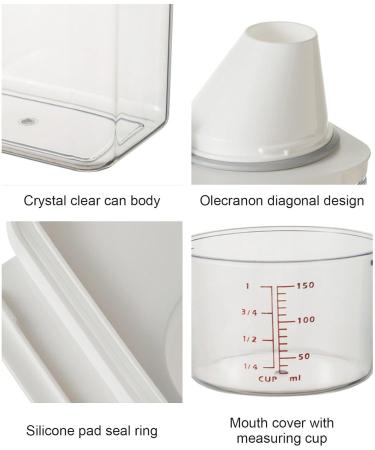 1100ml Laundry Detergent Dispenser Large Capacity Liquid Detergent Dispenser with Measuring Cup Washing Powder Container - Buy Online on SooperMarket.com