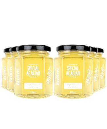 BeeHype - Special Acacian 100% Pure Luxury Acacia Raw Bee Honey 6 x 250g Special Acacian Pack of 6