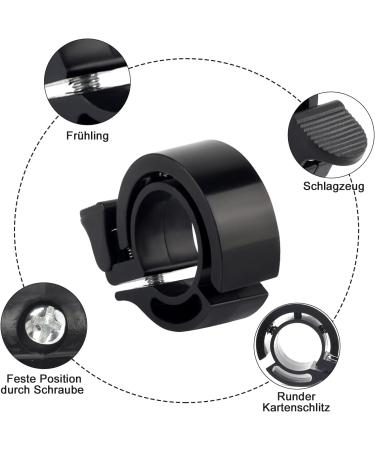 Funtery Bicycle Bell - 2 Pieces for Kids & Adults | MTB Racing Bike Bell | Fits 22-24 mm Handlebars - Buy Online on SooperMarket.com