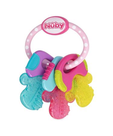 Nuby IcyBite Keys Teether - Soothing Pink Teether for 3+ Months - Buy Online on SooperMarket.com