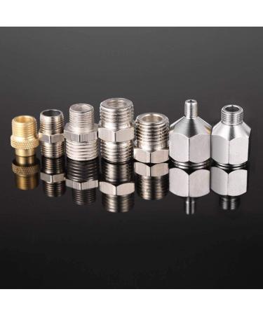 7pcs Professional Airbrush Adaptor Kit for Air Compressor & Hose - Buy Online on SooperMarket.com