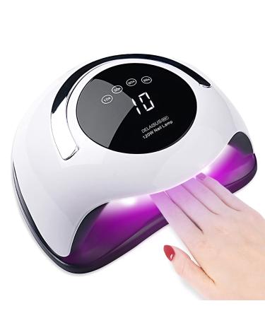 Nail dryer professional UV LED lamp for nails nail lamp with 4 timer sleeping function auto sensor touchscreen removable magnetic foot hardening tool for finger/toenail gel Shellac polygel