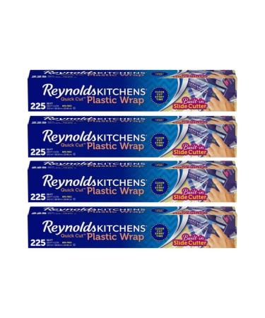 Reynolds Kitchens Quick Cut Plastic Wrap (225 Sq Ft (Pack of 4))