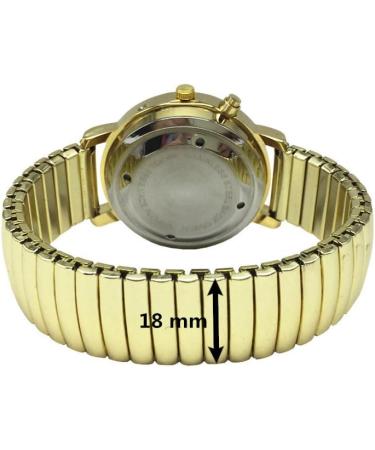 English Talking Watch for Blind People or The Elderly and Visually Impaired People wi th Alarm of Quartz Talking Date and Time Golden Color White Face - Buy Online on SooperMarket.com