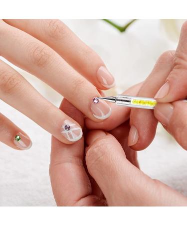 ANGENIL 5 Pcs Acrylic Nail Art Brushes & Dotting Pen Set for DIY Manicure | Nail Art Tools for Drawing, Painting, and Point Drill Designs - Buy Online on SooperMarket.com