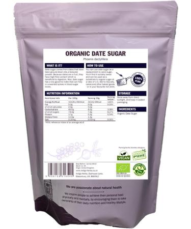 Indigo Herbs Organic Date Sugar 1kg - Buy Online on SooperMarket.com