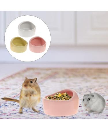 Balacoo Hamster Feeding Bowls- 3Pcs Pet Water Dispenser Ceramic Animal Dishes Food and Water Water Bowl for Mouse Dog (Random Color) - Buy Online on SooperMarket.com