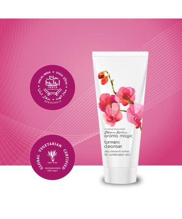 Aroma Magic Turmeric Cleanser for Combination Skin - 100g | Soothing & Gentle International Shipping - Buy Online on SooperMarket.com