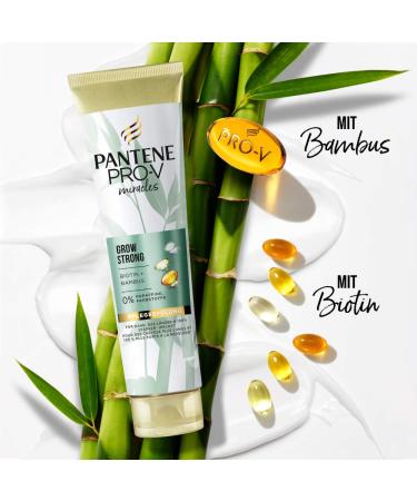 Pantene Pro-V Miracles Grow Strong Rinse (160 ml) | Biotin & Bamboo Hair Care for Women | Anti-Hair Loss & Hair Restorer - Buy Online on SooperMarket.com