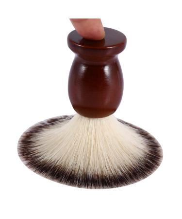 Male Beard Shaving Brush - Nylon Hair & Wooden Handle - Premium Facial Cleansing Tool for Men - Buy Online on SooperMarket.com
