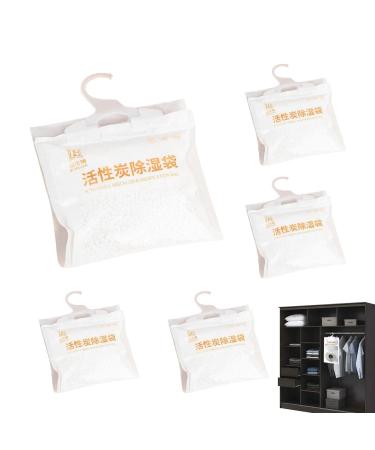 Teksome moisture absorber high -hygroscopic moisture absorber |Hanging air purifier for the household for bathrooms bedrooms closet storage room kitchen wardrobe 100g5 bag