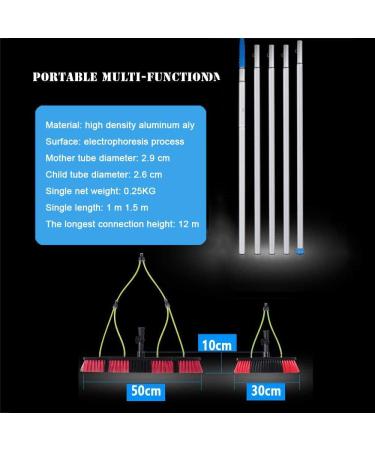 Photovoltaic Panel Cleaning Window Clean 3-12M Water Fed Telescopic Brush Extendable Cleaner Conservatory Roof Cleaning Tools Pole/6M Rod 35cm Brush Head 5M/17FT - Buy Online on SooperMarket.com