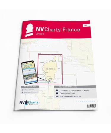 NV Atlas France FR 11 with App License - Nautical Chart France - Corsica