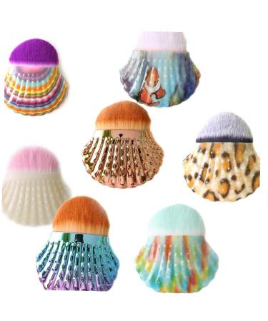 Shell Shape Makeup Brush - Portable Foundation & Blush Brush for Women - Travel-Friendly Cosmetic Tool - Buy Online on SooperMarket.com