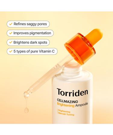 Torriden CELLMAZING Vita C Ampoule 1.01 fl. Oz | Refine Pores & Texture | 5D Vitamin C & Seaweed Complex | Premium Korean Skin Care - Buy Online on SooperMarket.com