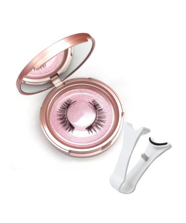 Dalarey Magnetic Lashes kit Reusable double Magnetic Lashes Without Eyeliner No Glue Liner Waterproof Safe Easy to Wear for Essential Commuter Makeup (1 Pair Nature)