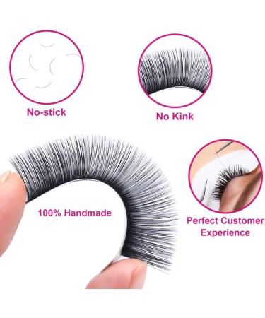 Fadlash Easy Fan Lashes DD Curl 0.03 13-16mm Mixed Length - Natural Look Self Fanning Russian Eyelashes Extensions - Buy Online on SooperMarket.com