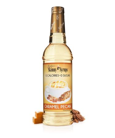 Jordan's Skinny Syrups Sugar-Free Coffee Syrup Caramel Pecan Flavoring for Chai Latte Protein Shake and More - Zero Calorie Gluten-Free Keto Friendly - 750ml (25.4 Fl Oz)