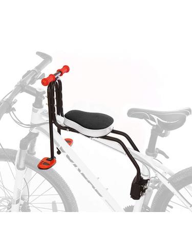 YSONG Children's Bicycle seat, Fast-Moving Front-Mounted, Adjustable Child Safety seat for Children (up to 110 pounds) Black Red ZY1