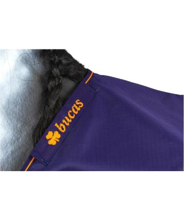 Marengos by Bucas Stay-Dry 1200d Irish Turnout Blanket | Breathable Waterproof Rain & Transition Ceiling | Blue/Orange 135cm - Buy Online on SooperMarket.com