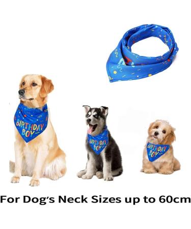 Blue Dog Birthday Boy Bandana for Small to Large Dogs - Puppy Party Scarf - Buy Online on SooperMarket.com