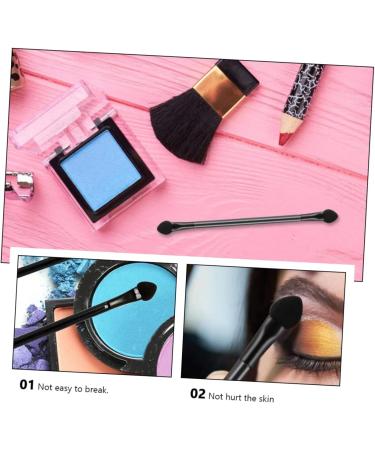 PLAFOPE 30pcs Double Ended Eyeshadow Brush Eyeshadow Sponge Stick Sponges Makeup Black Wooden Handle - Buy Online on SooperMarket.com