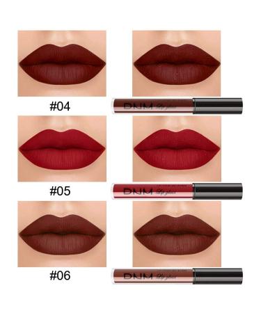 3Pcs Deep Red Brown Matte Lipstick Set | Long Lasting 24Hr Lip Stain | Waterproof Lip Gloss Gift Set - SET02 - Buy Online on SooperMarket.com