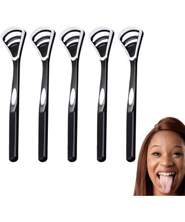 Visiblurry Tongue Scraper - 5 Pieces for Optimal Oral Hygiene | Reduce Bad Breath | Safe for Adults & Children - Buy Online on SooperMarket.com