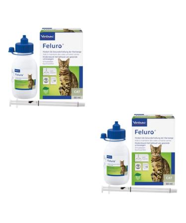 Virbac Feluro |Double pack |2 x 60 ml |Supplementary feed for cats |To support the healthy preservation of urinary tract |For cell health in oxidative stress