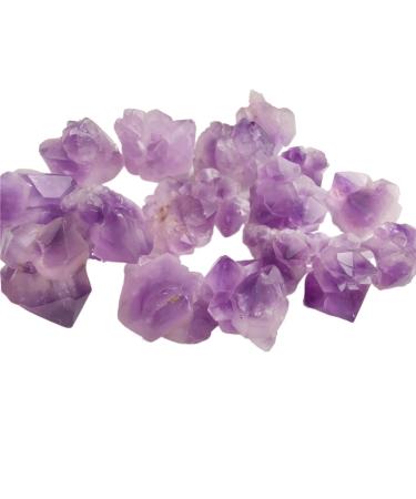 100g Natural Raw Stone Crystal Amethyst Irregular Rock Purple for Specimen Collection Garden Decor Reiki Crystal Stone 1-2cm Purple
