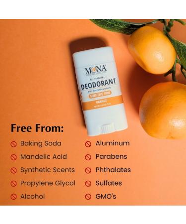 MONA All Natural MINI DEORORANT For Women & Men | Vegan & Safe for Sensitive Skin | Aluminum & Baking Soda free Deodorant with All Natural Fragrance | (Travel 4-Pack VAR-1 (0.53 Oz each)) - Buy Online on SooperMarket.com