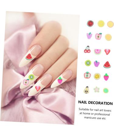 Gogogmee 24 Boxes Fruit Slice DIY Manicure Fruit Nail Slices Beads for Bracelets Fruit Stickers Cellphone Craft Slice Fruit Slices Nail Sticker Manicure Tips Slices Candy Decor Bangle Shine - Buy Online on SooperMarket.com
