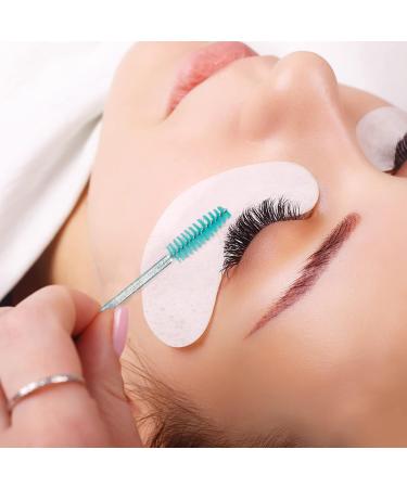 GCQQ Crystal Blue 100PCS Eyelash Brushes & Disposable Spoolies with Container - Ideal for Lash Extensions & Castor Oil Application - Buy Online on SooperMarket.com