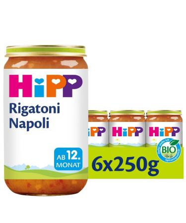 HiPP Pasta Bambini Rigatoni Napoli 6 x 250g H 6700 Rigatoni Napoli 250g 250 g (pack of 6) Single